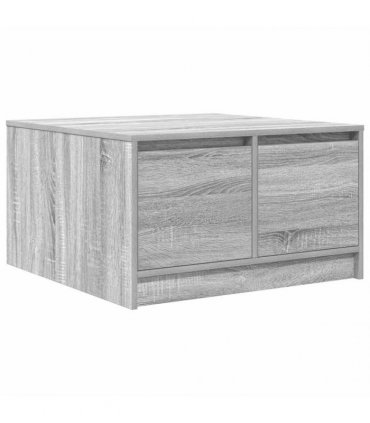 vidaXL Coffee Table with Drawers Grey Sonoma 70,5x70x40 cm