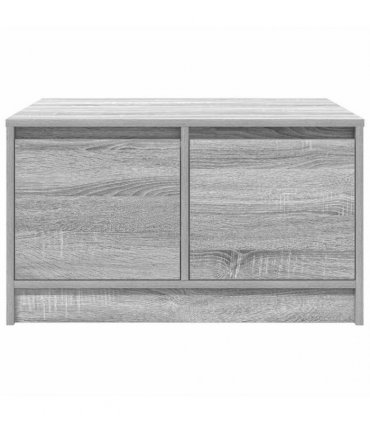 vidaXL Coffee Table with Drawers Grey Sonoma 70,5x70x40 cm