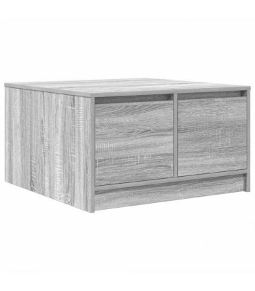 vidaXL Coffee Table with Drawers Grey Sonoma 70,5x70x40 cm