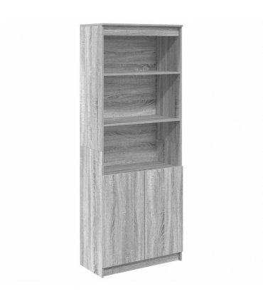 vidaXL Highboard Grey Sonoma 70x35x180 cm Engineered Wood