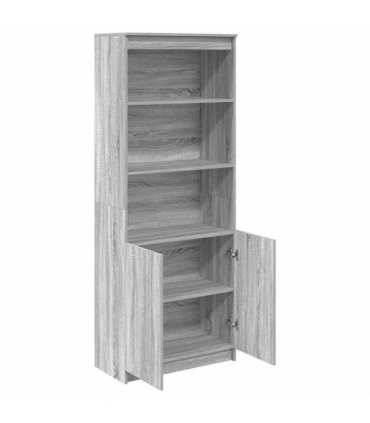 vidaXL Highboard Grey Sonoma 70x35x180 cm Engineered Wood