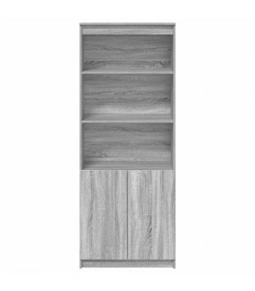 vidaXL Highboard Grey Sonoma 70x35x180 cm Engineered Wood
