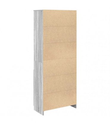 vidaXL Highboard Grey Sonoma 70x35x180 cm Engineered Wood