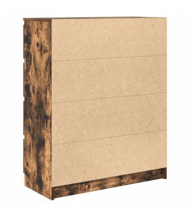 vidaXL Sideboard Smoked Oak 80x35x99 cm Engineered Wood