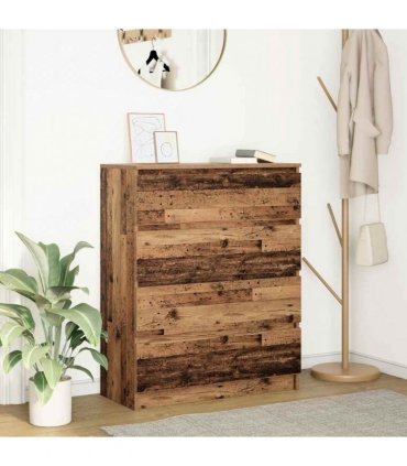 vidaXL Sideboard Old Wood 80x35x99 cm Engineered Wood