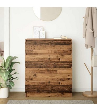 vidaXL Sideboard Old Wood 80x35x99 cm Engineered Wood