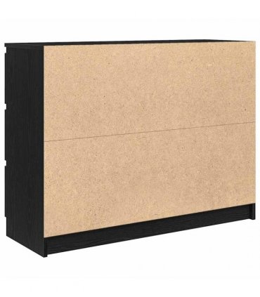 vidaXL Sideboard Black Oak 100x35x76 cm Engineered Wood