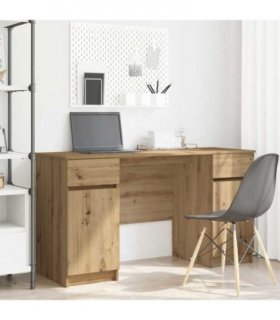 vidaXL Desk Artisan Oak 140 x 49 x 76 cm Engineered wood