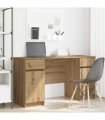 vidaXL Desk Artisan Oak 140 x 49 x 76 cm Engineered wood