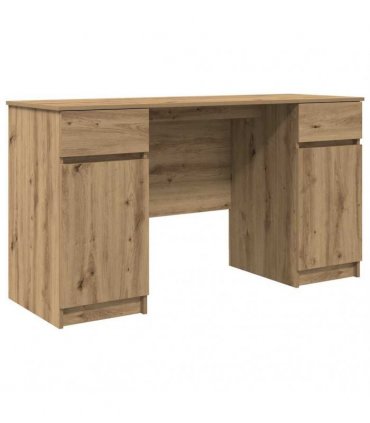 vidaXL Desk Artisan Oak 140 x 49 x 76 cm Engineered wood