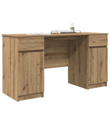 vidaXL Desk Artisan Oak 140 x 49 x 76 cm Engineered wood
