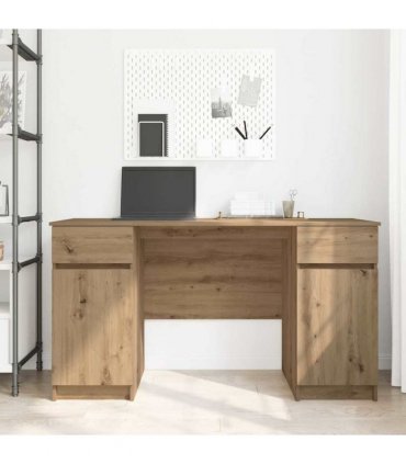 vidaXL Desk Artisan Oak 140 x 49 x 76 cm Engineered wood