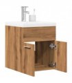 vidaXL 2 Piece Bathroom Furniture Set Artisan Oak Engineered Wood