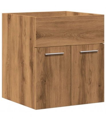 vidaXL 2 Piece Bathroom Furniture Set Artisan Oak Engineered Wood