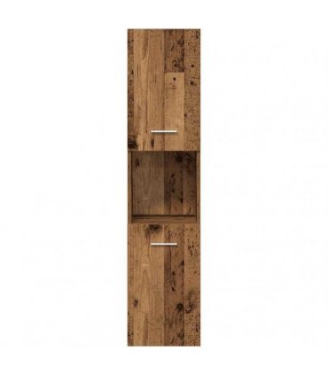 vidaXL 3 Piece Bathroom Furniture Set Old Wood Engineered Wood