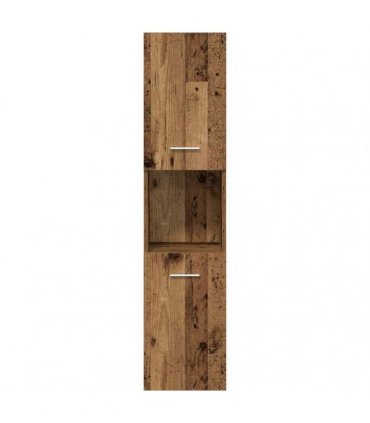 vidaXL 4 Piece Bathroom Furniture Set Old Wood Engineered Wood
