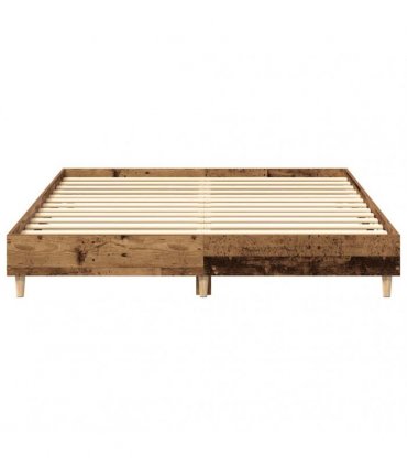vidaXL Bed Frame No Mattress Old Wood 150x200 cm Engineered Wood