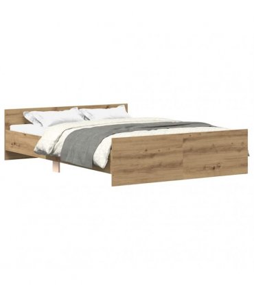vidaXL Bed Frame without Mattress Artisan Oak 140x200 cm