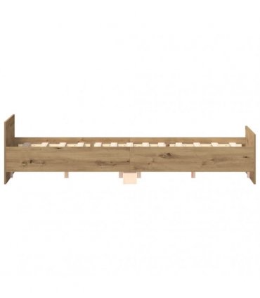 vidaXL Bed Frame without Mattress Artisan Oak 140x200 cm