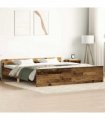 vidaXL Bed Frame without Mattress Old Wood 160x200cm Engineered Wood