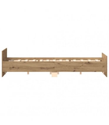 vidaXL Bed Frame without Mattress Artisan Oak 160x200 cm