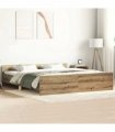vidaXL Bed Frame without Mattress Artisan Oak 180x200 cm