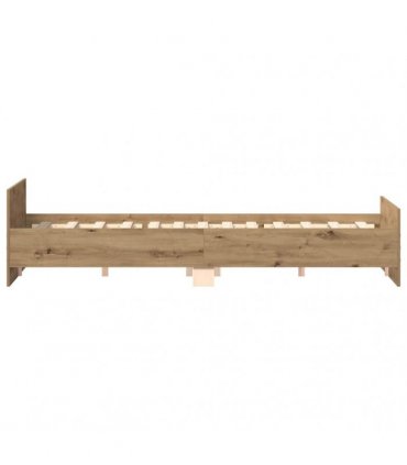 vidaXL Bed Frame without Mattress Artisan Oak 180x200 cm