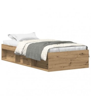 vidaXL Bed Frame without Mattress Artisan Oak 90x190cm Engineered Wood