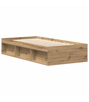 vidaXL Bed Frame without Mattress Artisan Oak 90x190cm Engineered Wood