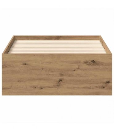 vidaXL Bed Frame without Mattress Artisan Oak 90x190cm Engineered Wood