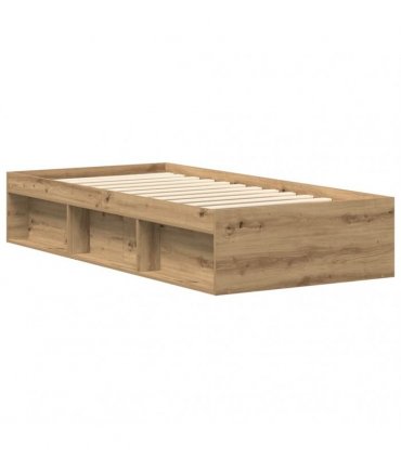 vidaXL Bed Frame without Mattress Artisan Oak 90x190cm Engineered Wood