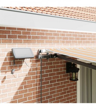 vidaXL Manual Awning with Solar LED 4.5 x 3.5 m
