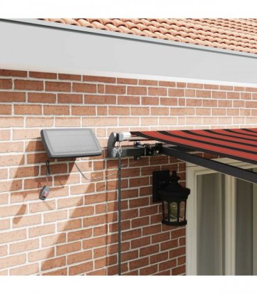 vidaXL Manual Awning with Solar LED 5 x 3 m