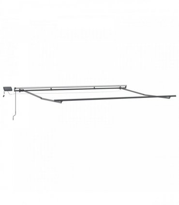 vidaXL Manual Awning with Solar LED 5 x 3 m