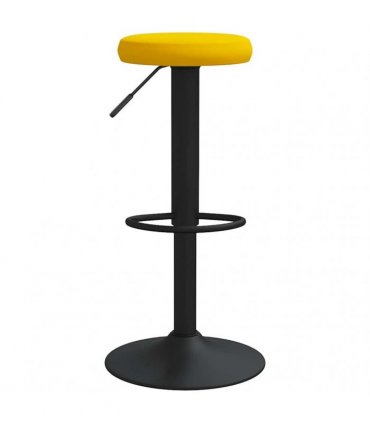 vidaXL Bar Stools 2 pcs Mustard Yellow Velvet