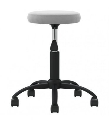 vidaXL Office Swivel Chair Light Grey Velvet