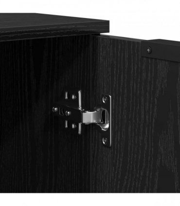 vidaXL Sideboard 3 pcs Black 70 x 41 x 75 cm Engineered Wood