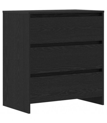 vidaXL Sideboard 2 pcs Black 70 x 41 x 75 cm Engineered Wood
