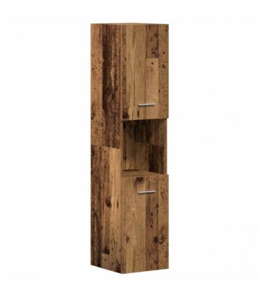 vidaXL Bathroom Furniture Set 4 pcs Old Wood Engineered Wood