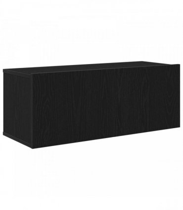 vidaXL TV Cabinet Set 7 pcs 100 x 30 x 30 cm Black Oak