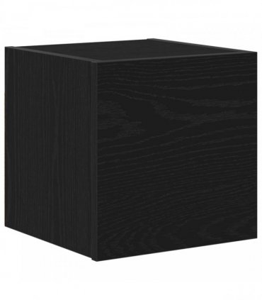 vidaXL TV Cabinet Set 7 pcs 100 x 30 x 30 cm Black Oak