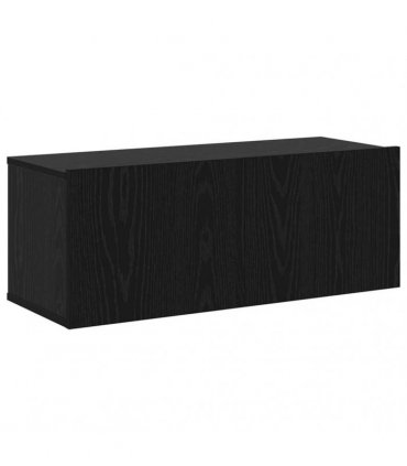 vidaXL TV Cabinet Set 7 pcs 12.01 x 11.81 x 43.31 in Black Oak