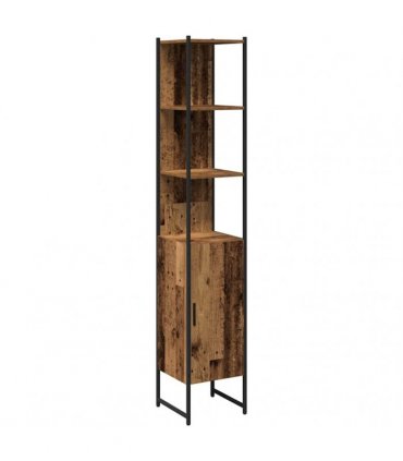 vidaXL Bathroom Furniture Set 4 pcs Old Wood Engineered Wood