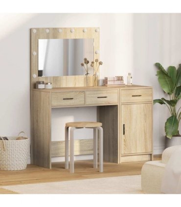 vidaXL Dressing Table 2 pcs Brown 40 x 41 x 75 cm Engineered Wood