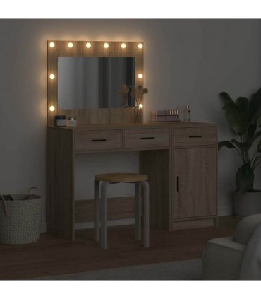 vidaXL Dressing Table 2 pcs Brown 40 x 41 x 75 cm Engineered Wood