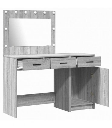 vidaXL Dressing Table 2 pcs Grey 40 x 41 x 75 cm Engineered Wood