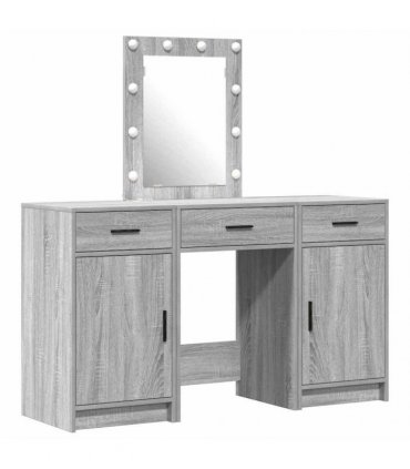 vidaXL Dressing Table Grey 50 x 41 x 135 cm Engineered Wood