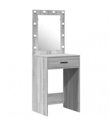 vidaXL Dressing Table Grey 50 x 41 x 135 cm Engineered Wood