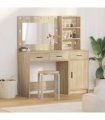 vidaXL Dressing Table 2 pcs Brown 78.5 x 41 x 135 cm Engineered Wood