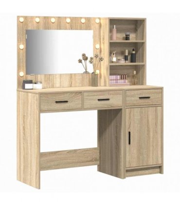 vidaXL Dressing Table 2 pcs Brown 78.5 x 41 x 135 cm Engineered Wood